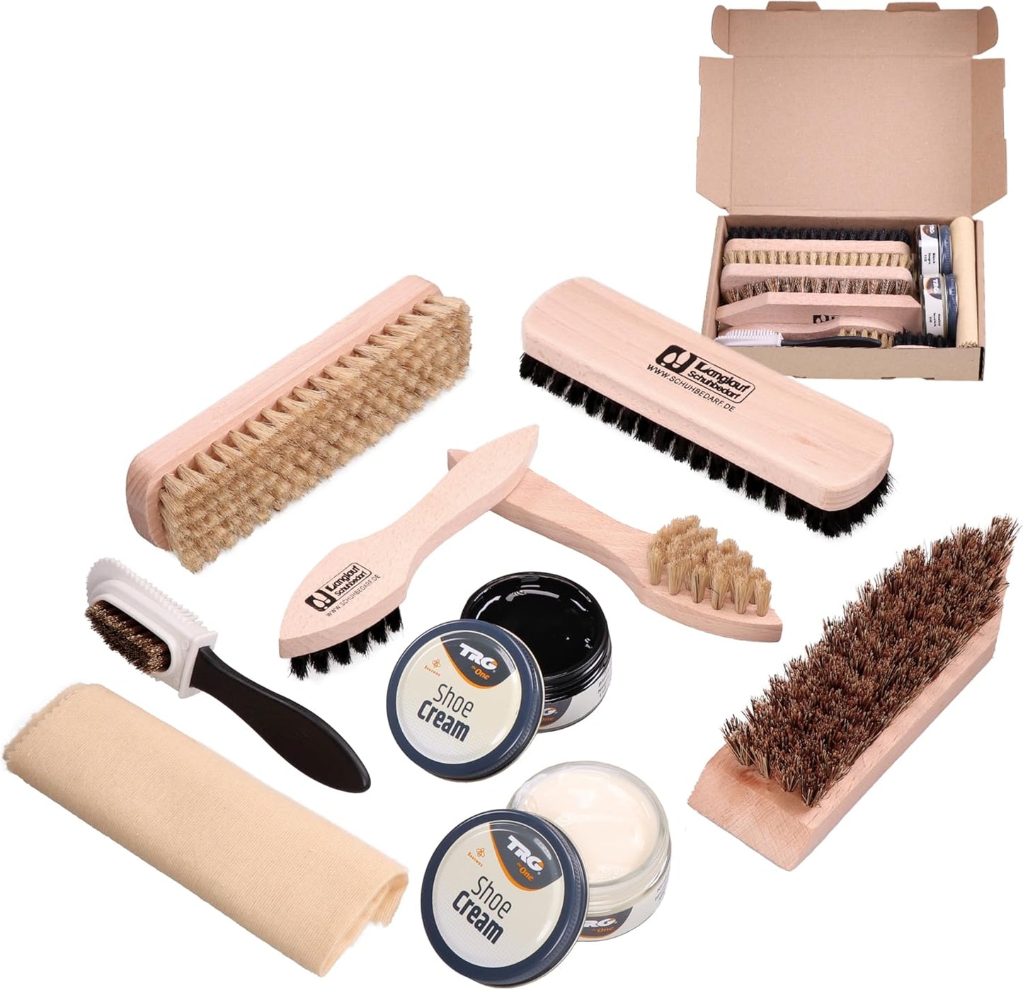 9-teiliges Schuhputzset