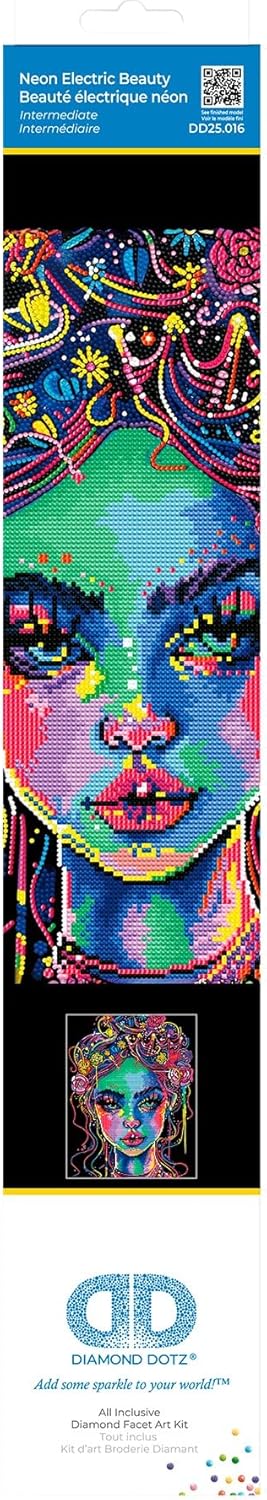 Diamond Painting Set, Neon Schönheit