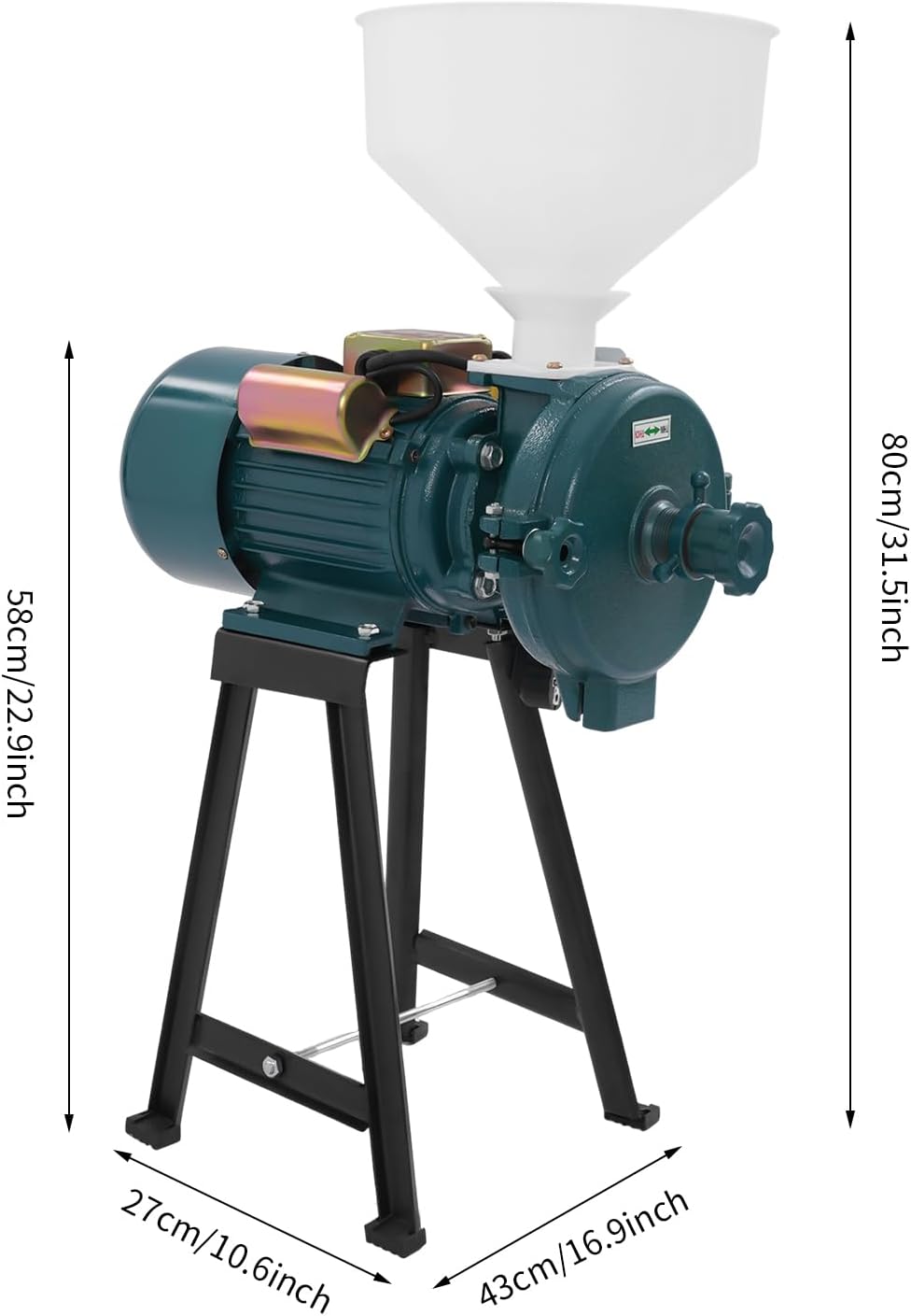 Elektrische Getreidemühle mit Mahlgradeinstellung