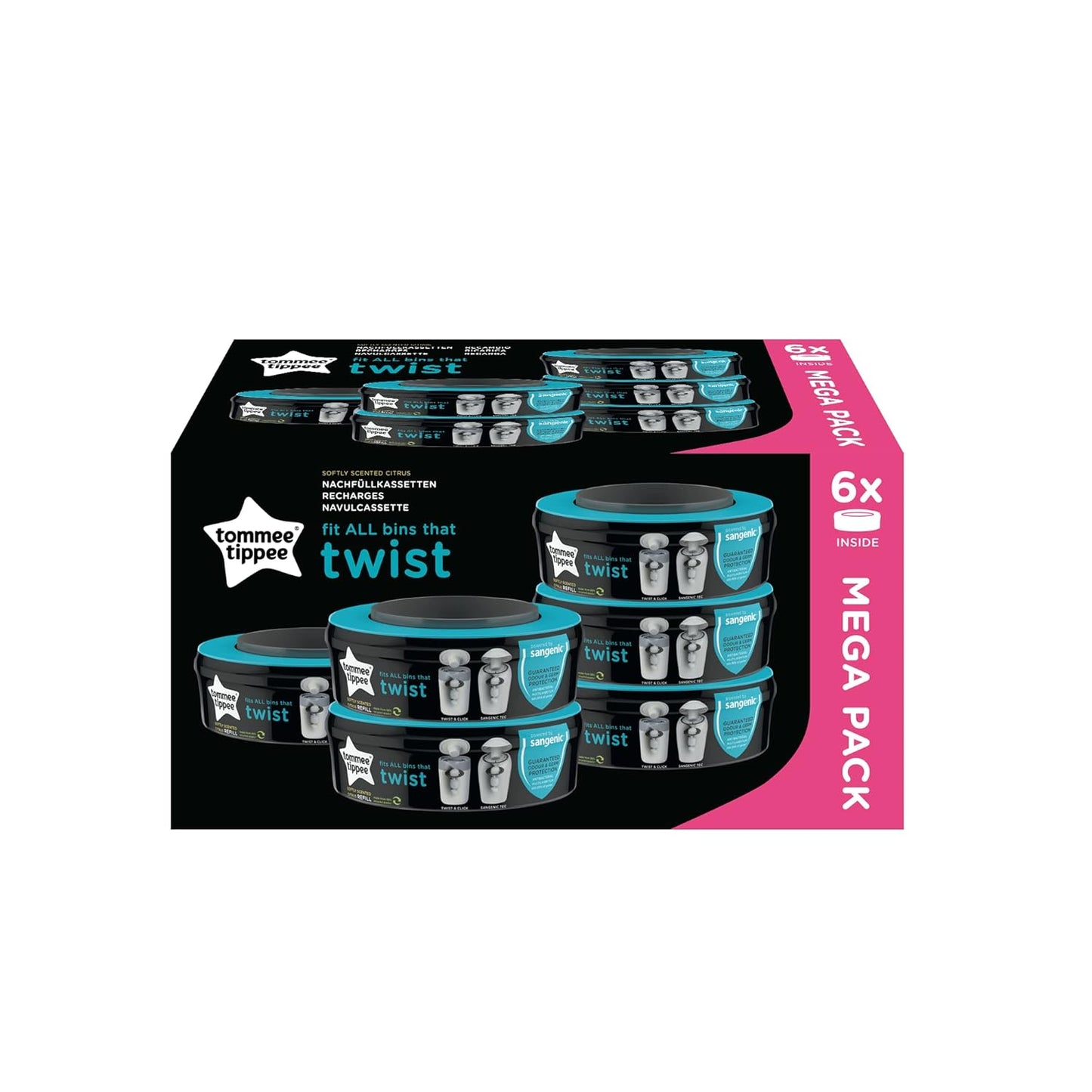 Twist & Click Nachfüllkassetten, 1 stück (6er Pack)