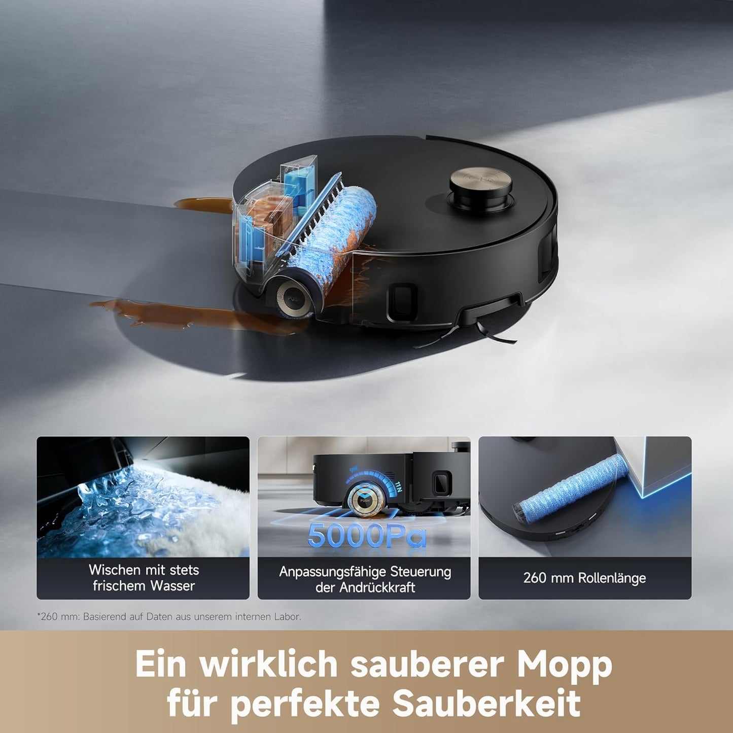 Aqua10 Roller-Saugroboter mit Wischfunktion, Aqua10 Roller