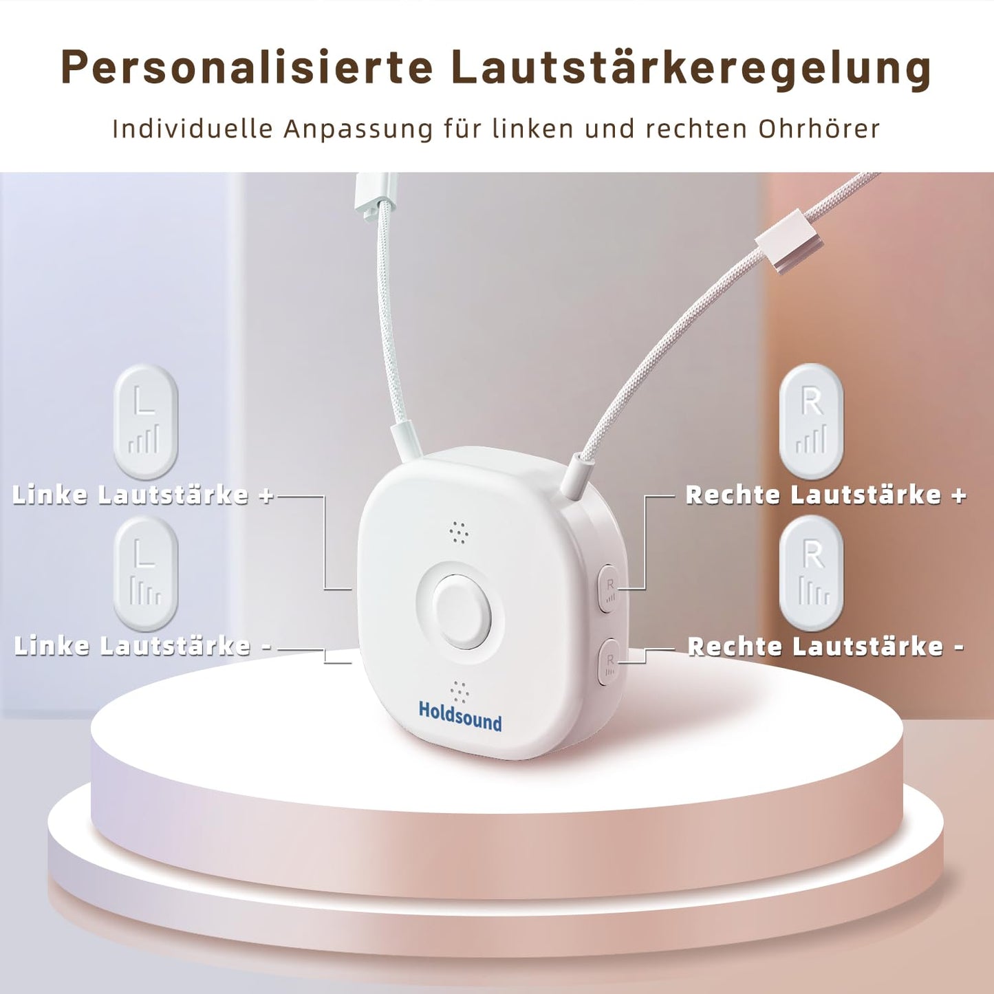 Funkkopfhörer für TV, Milchweiss