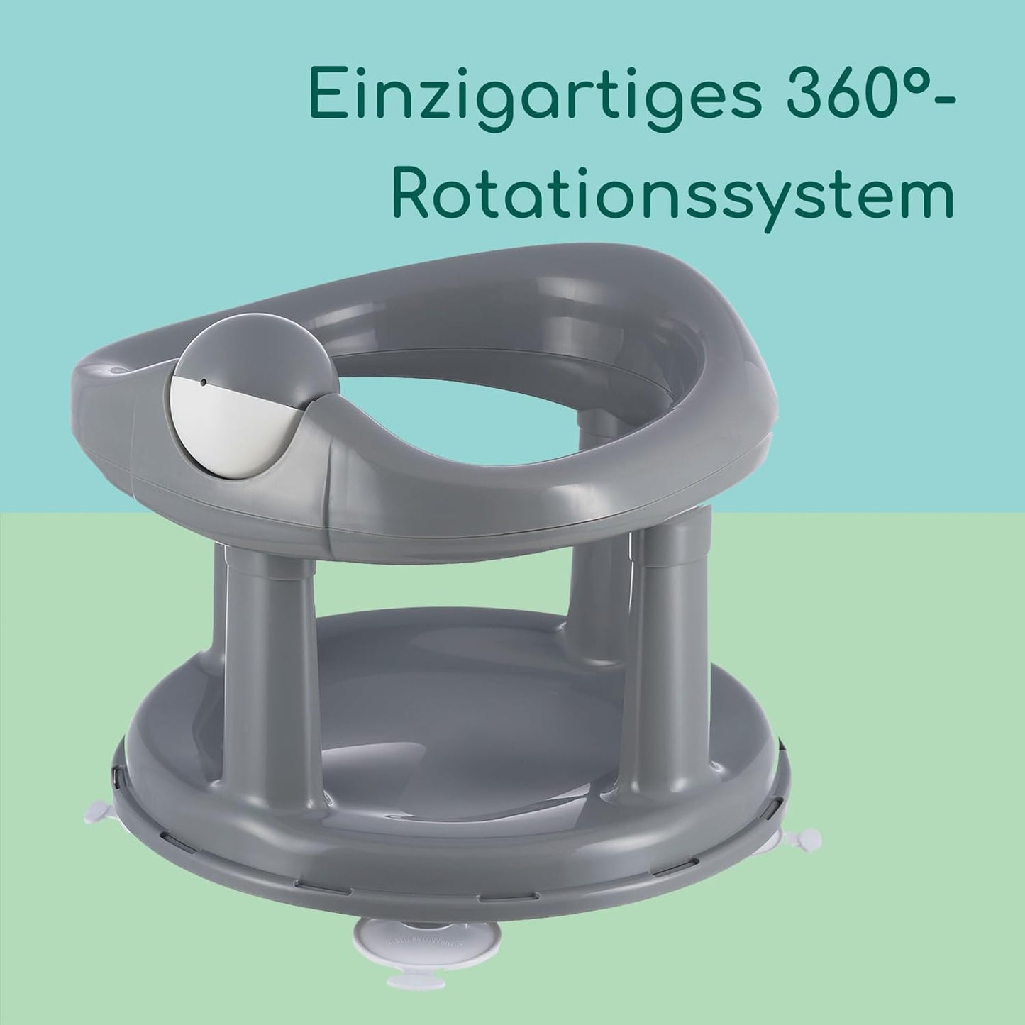 Drehbarer Badewannensitz für Babys, Grey