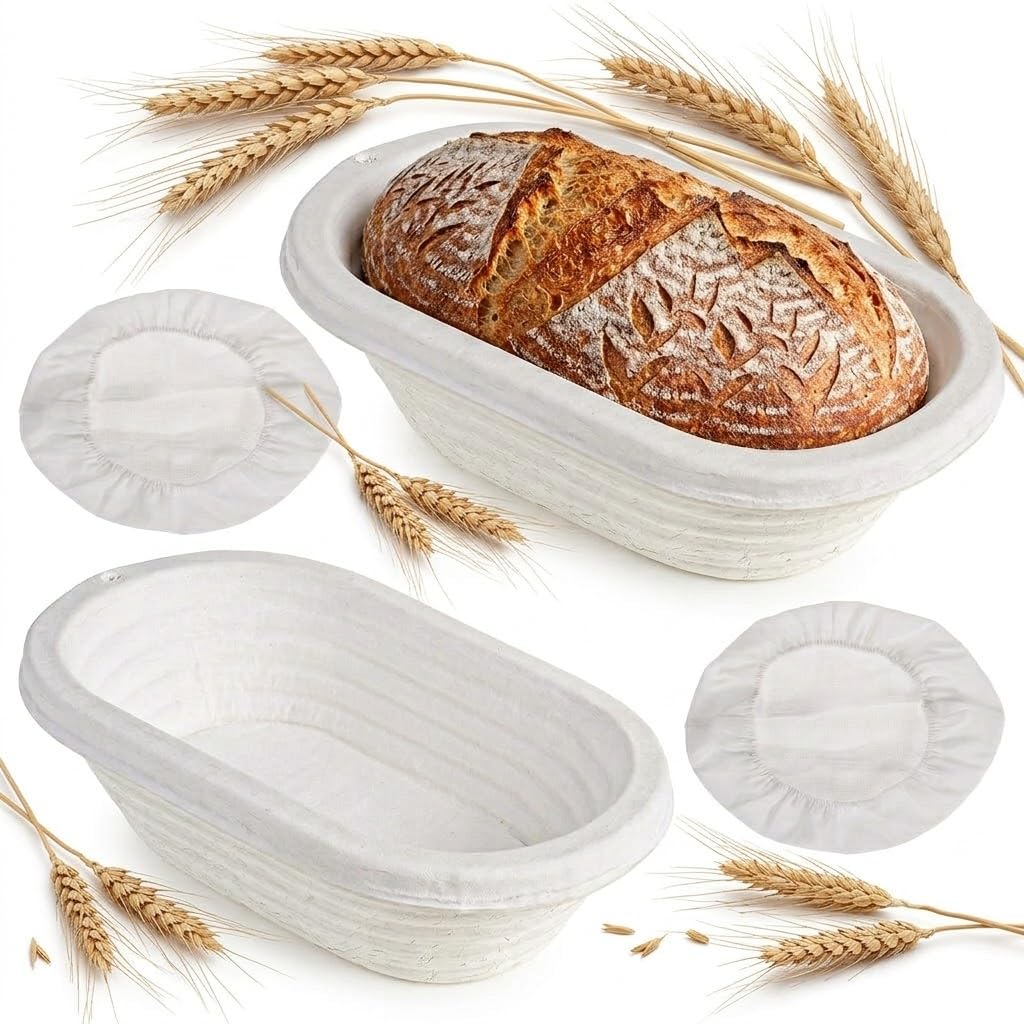 Gärkörbe für Sauerteigbrot, 2 Stück