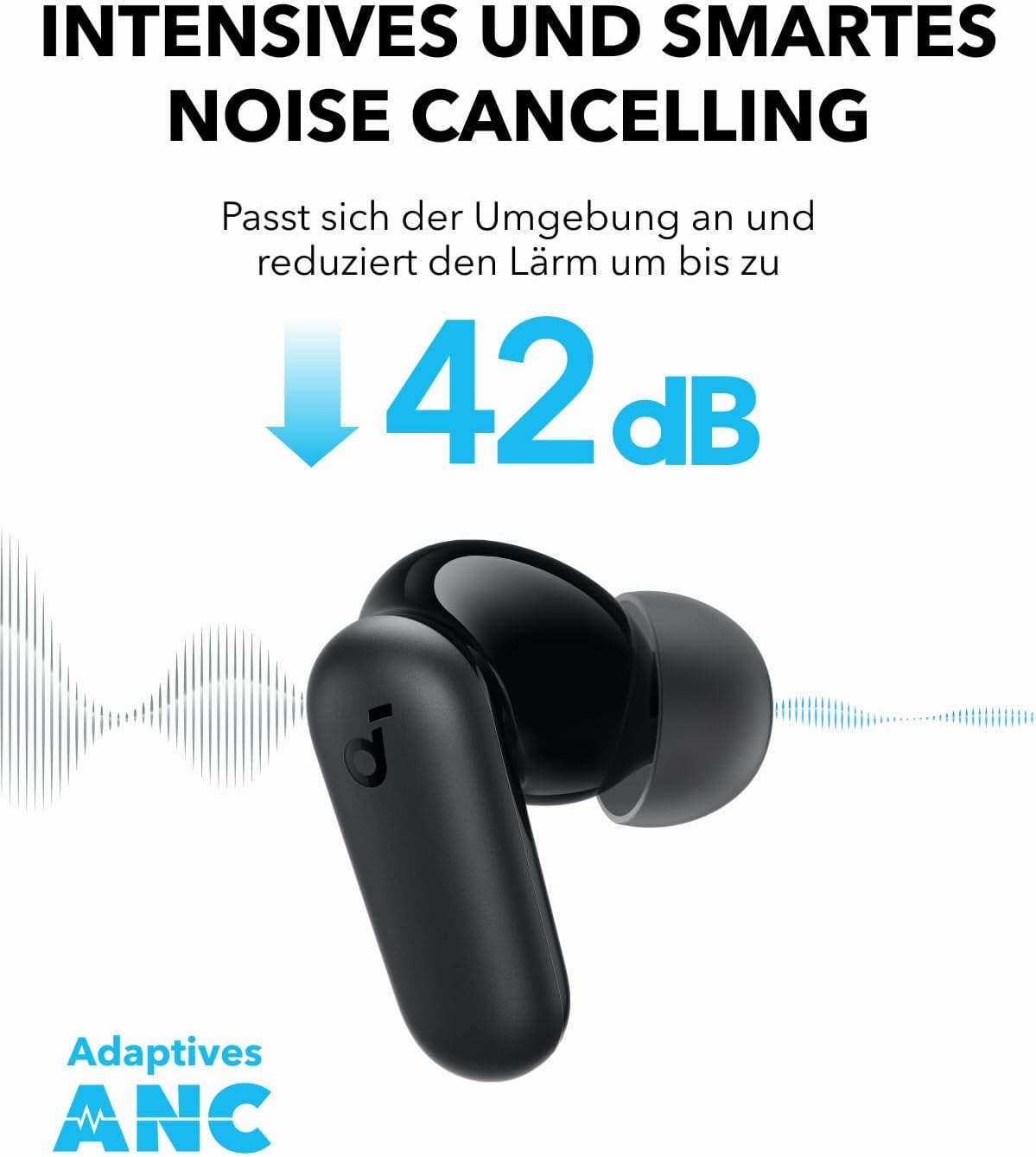 P30i Earbuds, Black