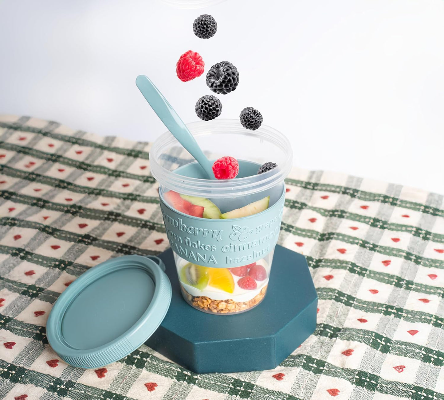 Mepal Müslibecher To Go Set mit Löffel (4 Stück)