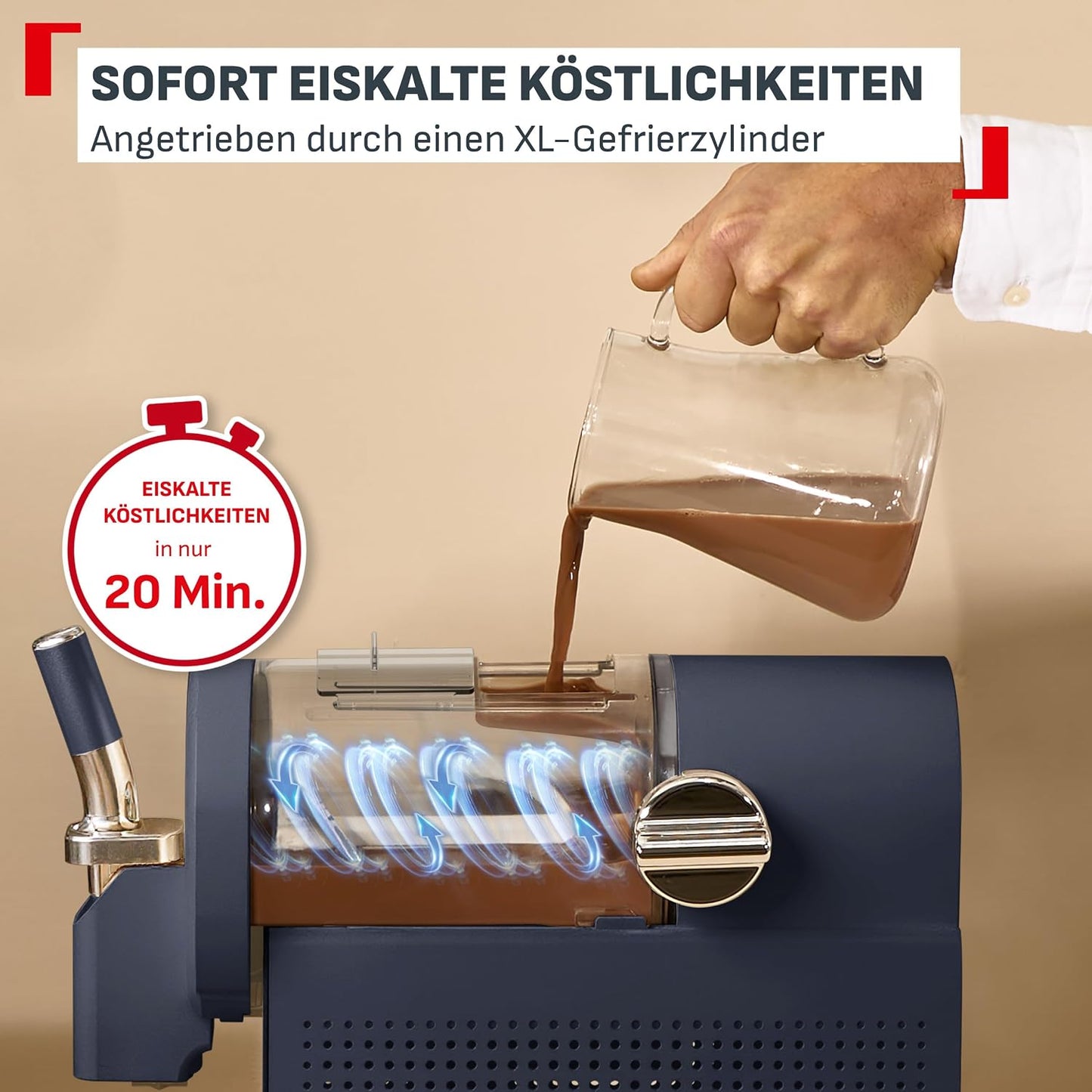 Slush- und Softeismaschine IG8024E0, Instant Softeis- & Slushmaschine inkl. 2 Eisbehälter