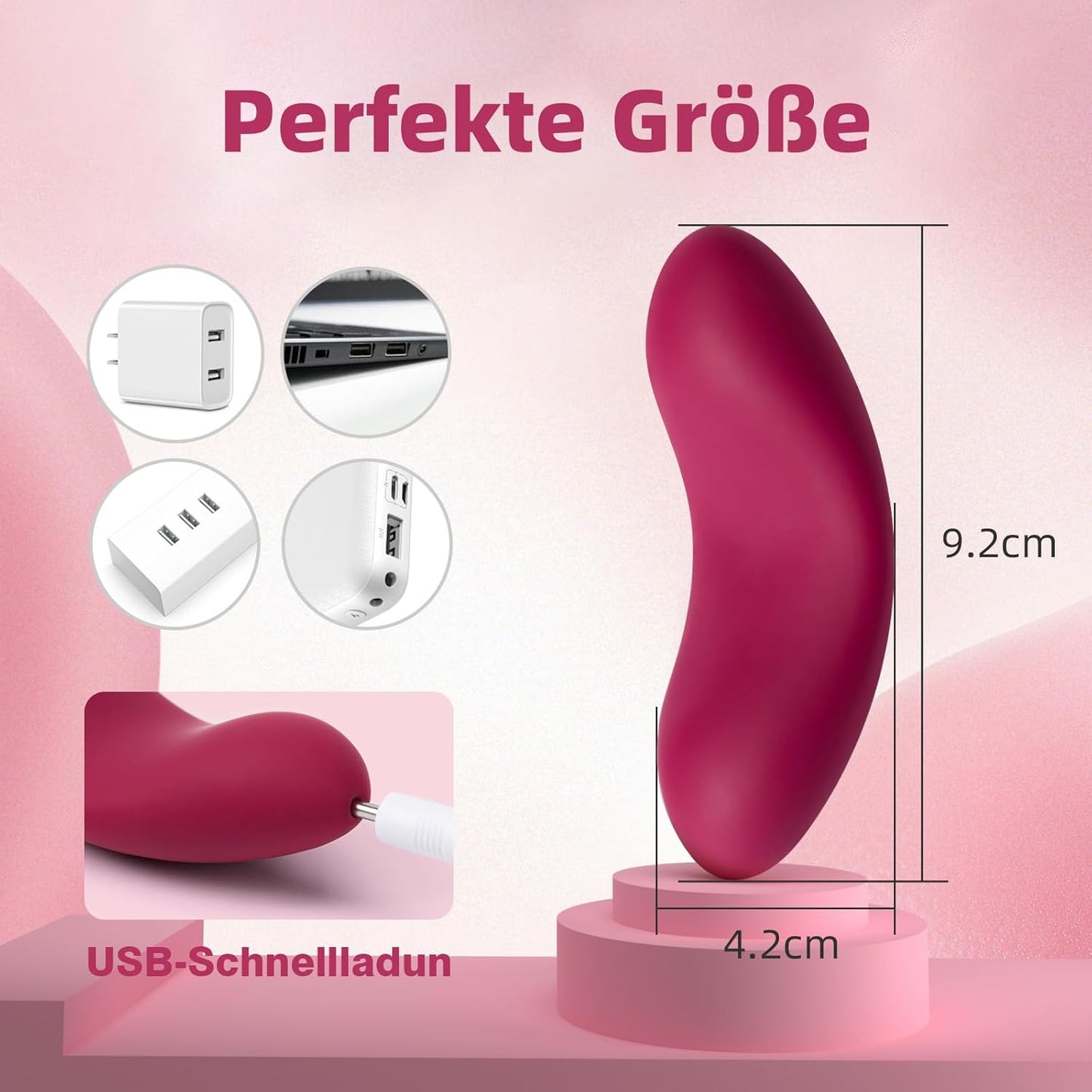 Ecjo Pro Vibrator mit Heizfunktion und App-Steuerung, SVAKOM ECHO Pro mit APP (1 Stück)