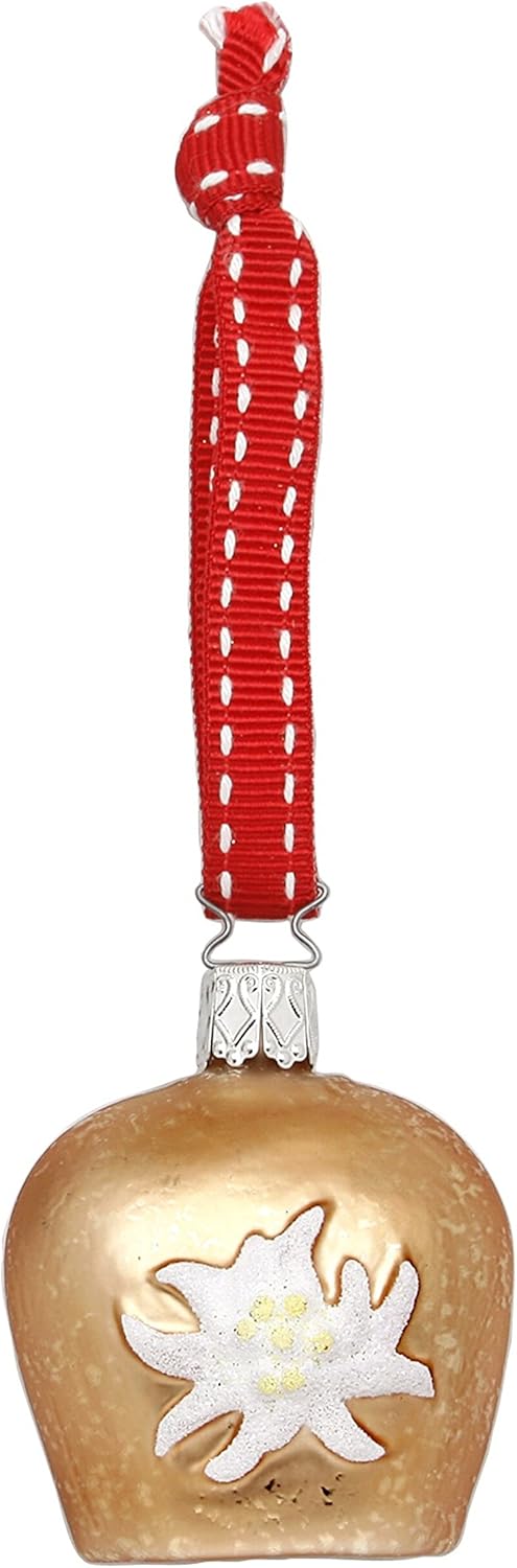 Christbaumschmuck - Edelweissglocke, Edelweissglocke 13cm