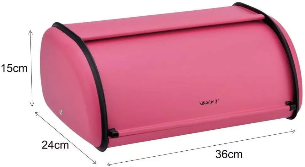 Brotkasten Brotbox in kompakter Grösse (36cm), Rot 36cm x 24cm x 15cm (Kleine )