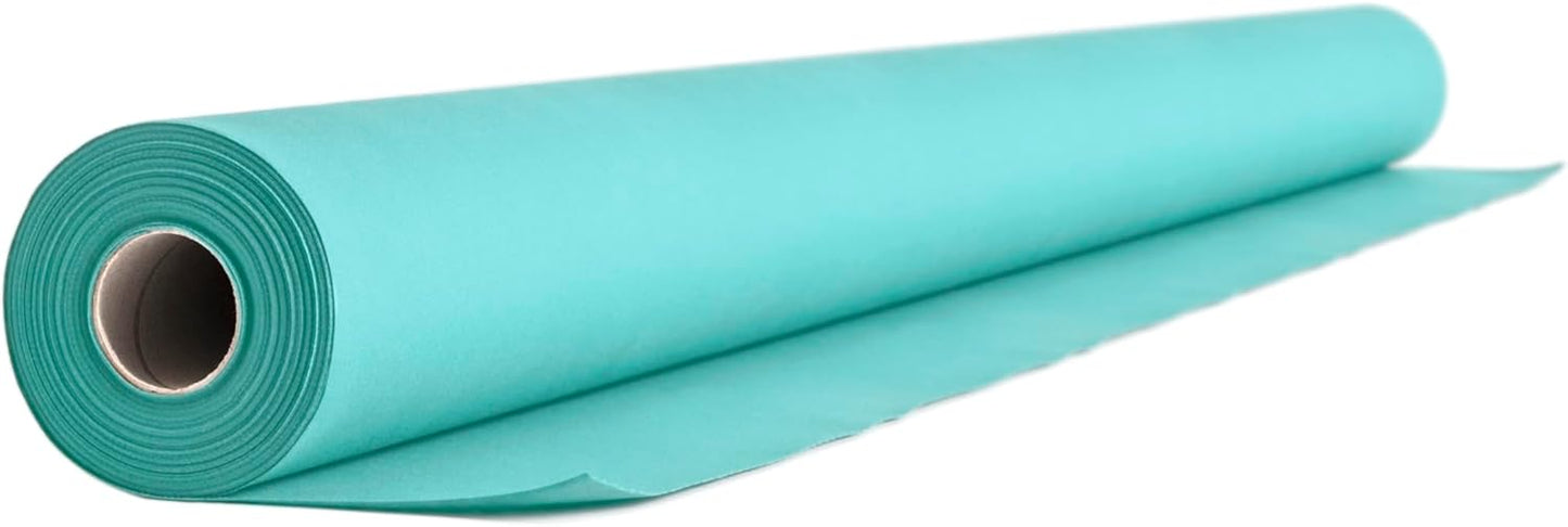 Airlaid Tischdeckenrolle 1,2 m x 24 m, 2400 cm (Rund) Hellblau