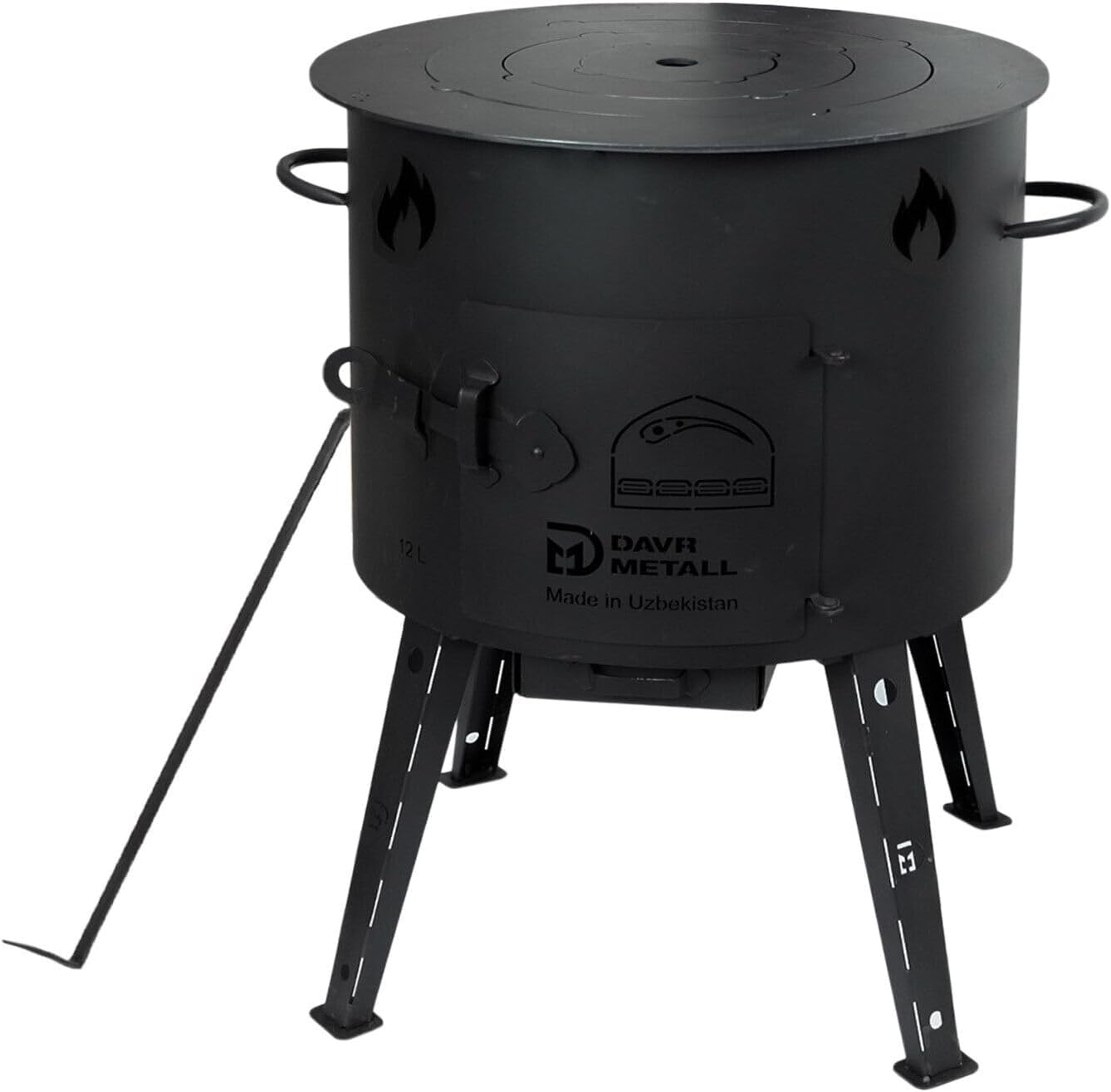 Utschak Feldküche mit Adapter-Ringen, Adapter-Ringe mit WOK 22L