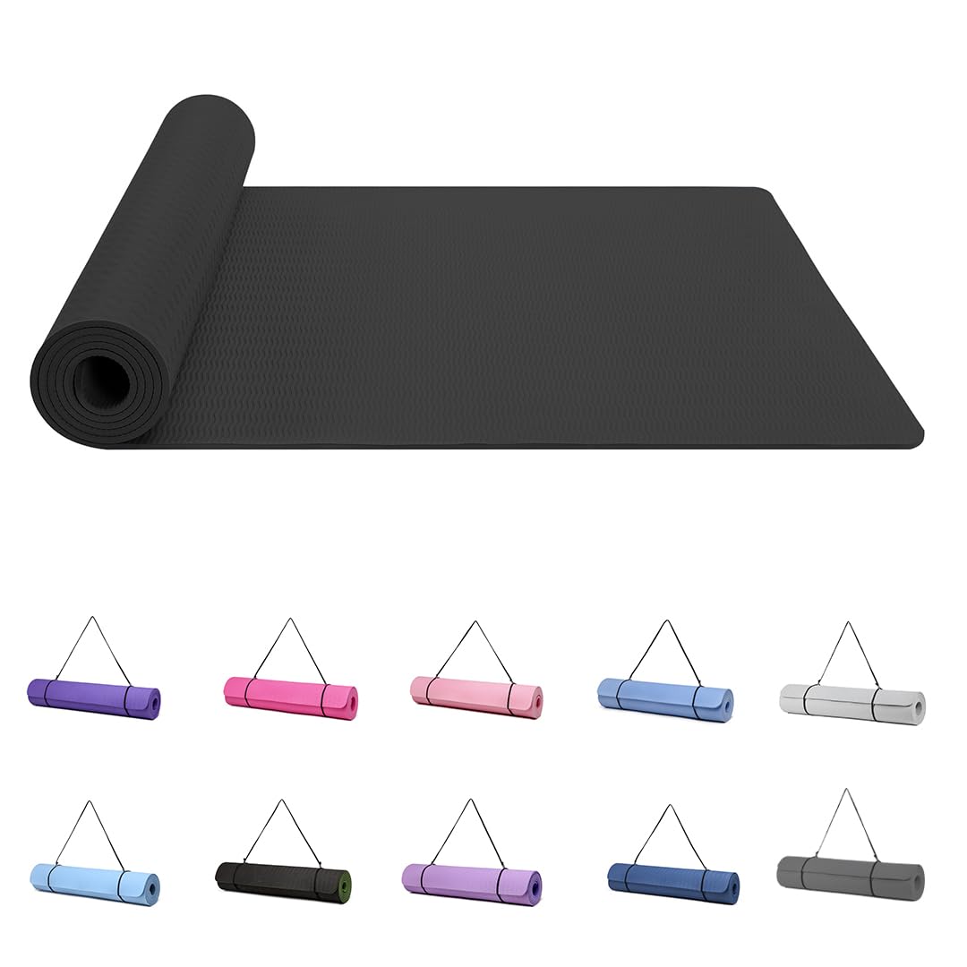Good Nite Yogamatte, Schwarz 6 mm