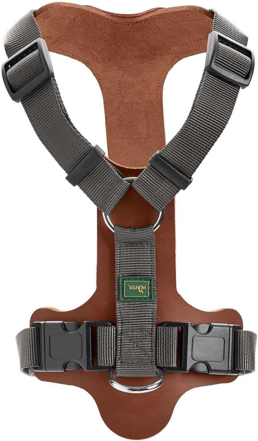 Geschirr Aalborg Mixed für Hunde, cognac/grau 46 - 67 cm