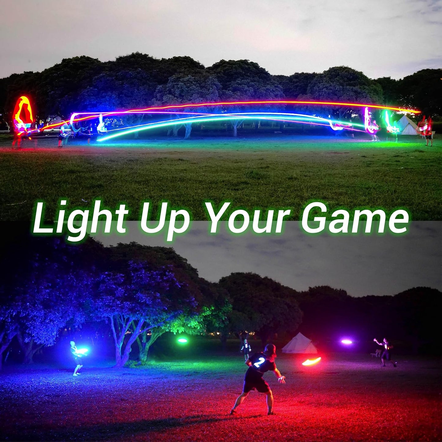 Flying Disc mit LED-Beleuchtung, Red Disc (36 Leds)