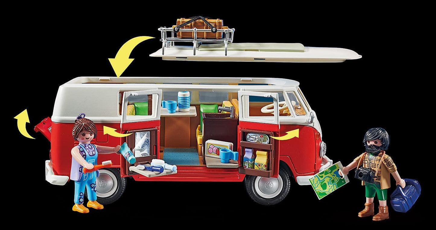 70176 Classic Cars Volkswagen T1 Camping Bus, Konstruktionsspielzeug