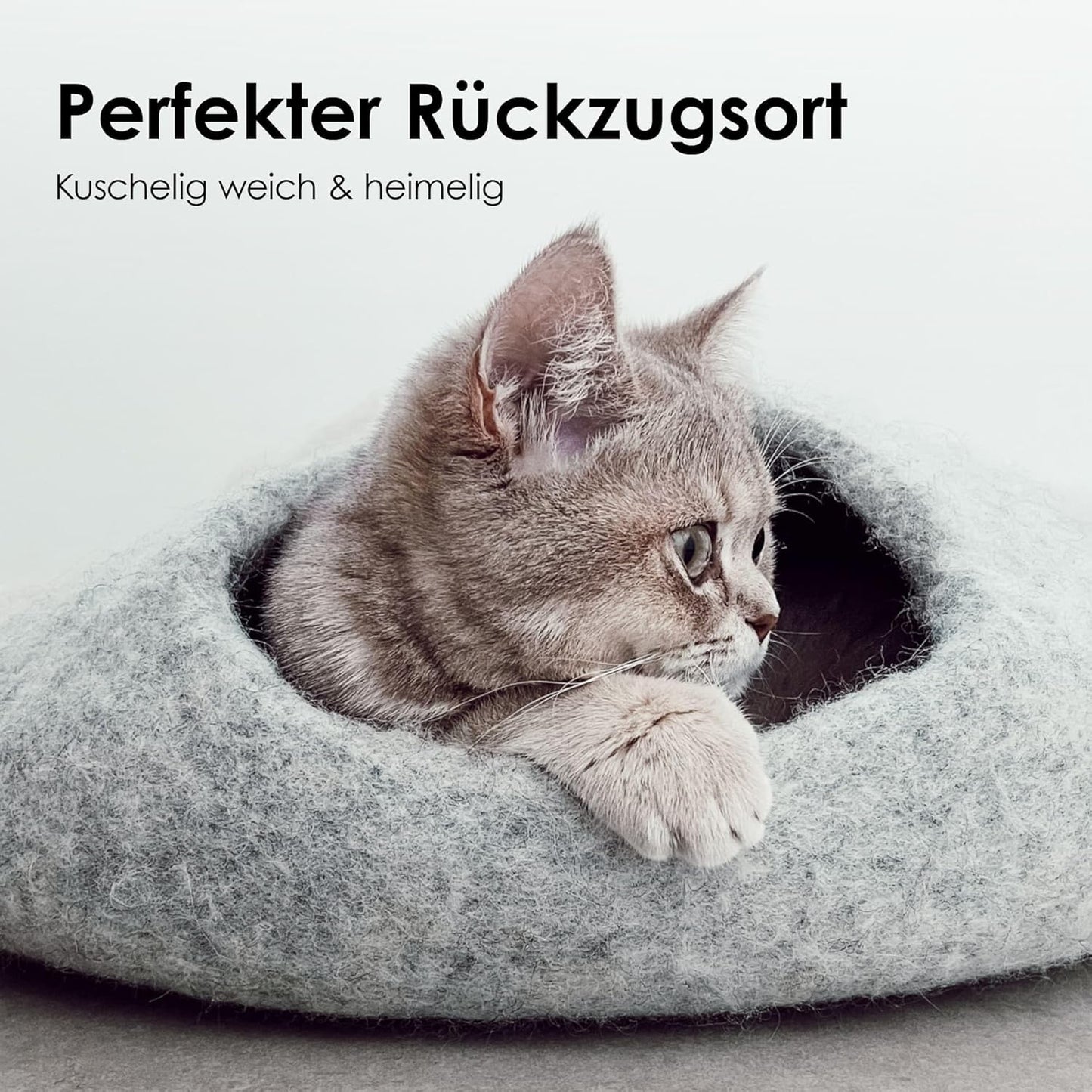 Katzenhöhle Pebble, Hellgrau