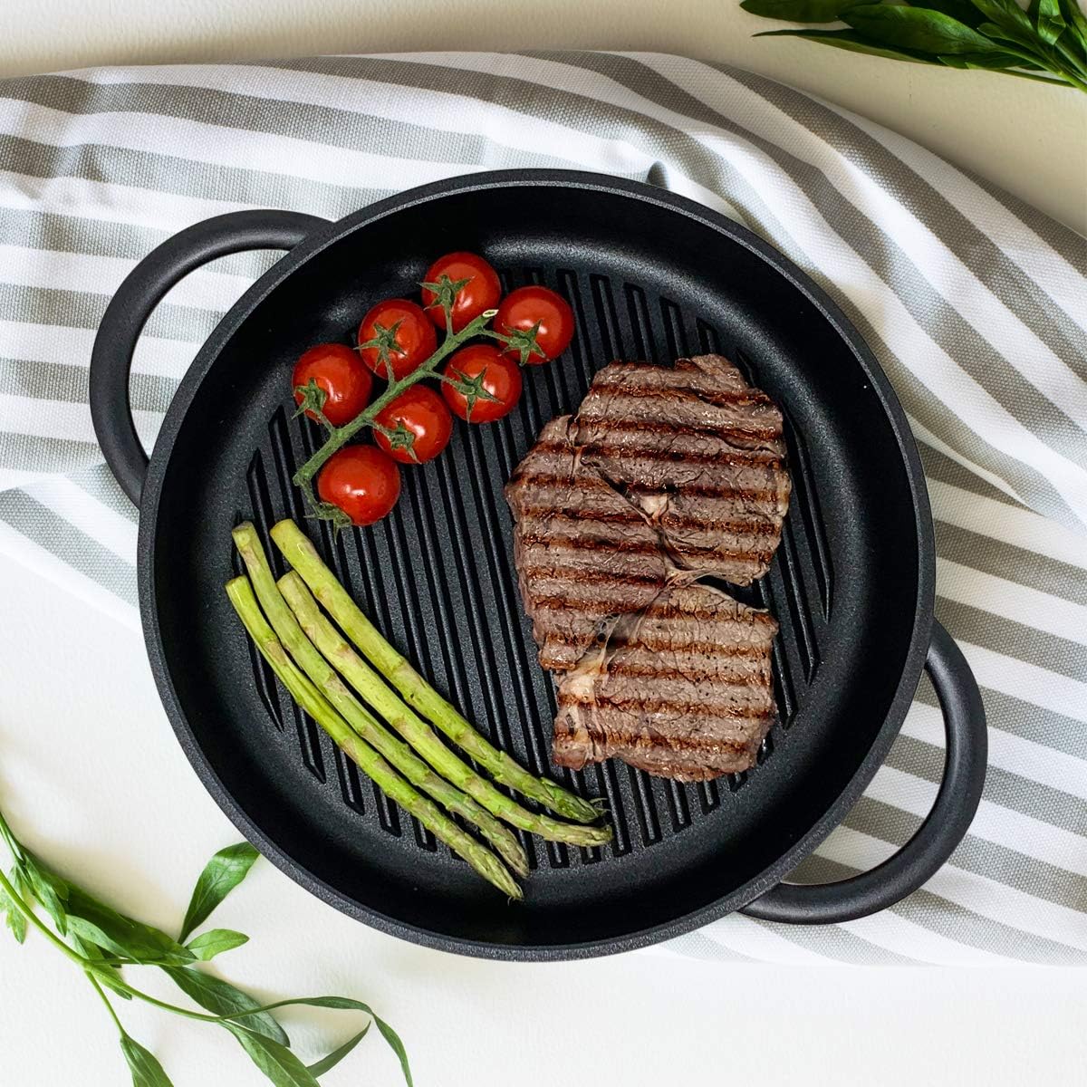 Grillpfanne mit Glasdeckel