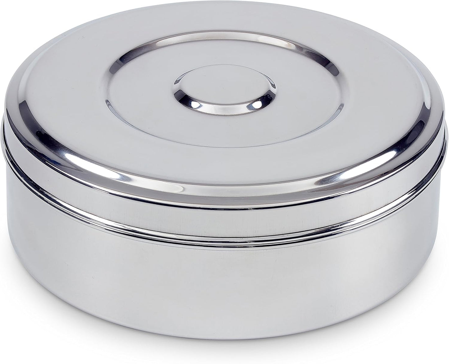 Masala Dabba Gewürzbehälter mit 7 Schalen, Deckel aus Edelstahl ; Einzeln ; 24 cm