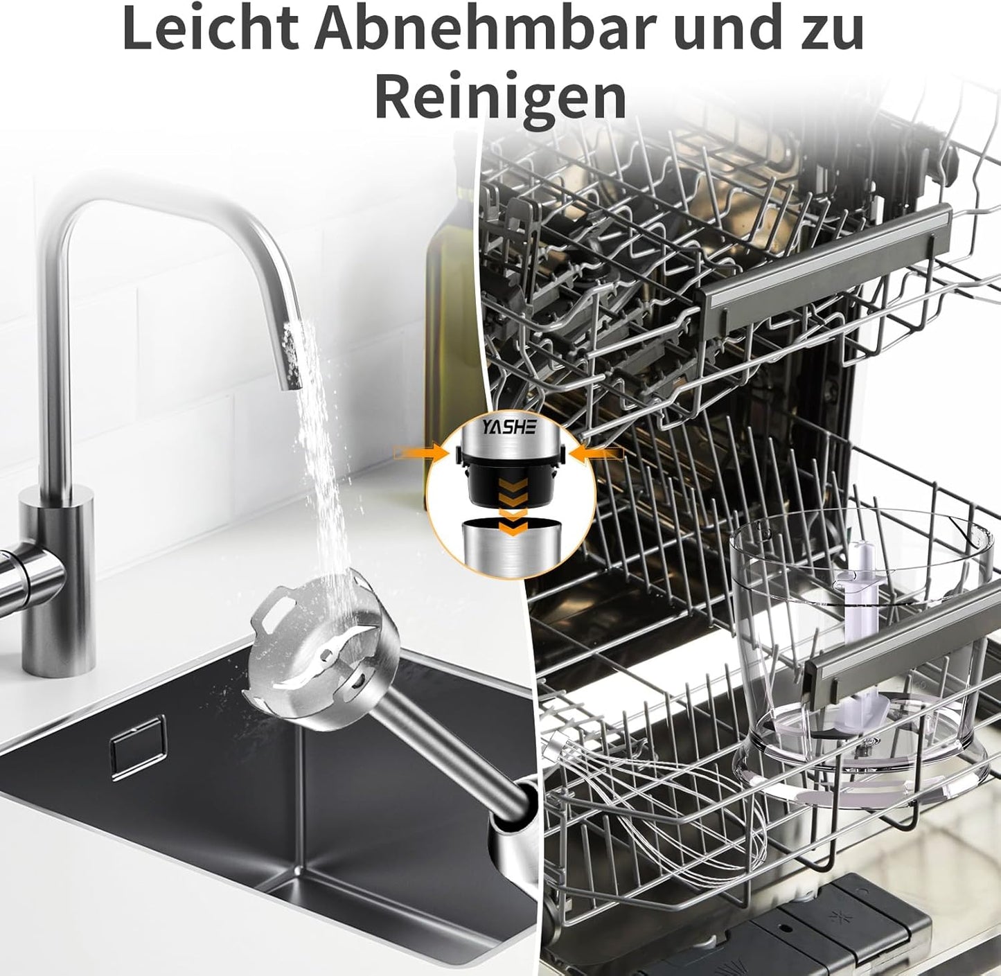 5-in-1 Stabmixer mit Zubehör