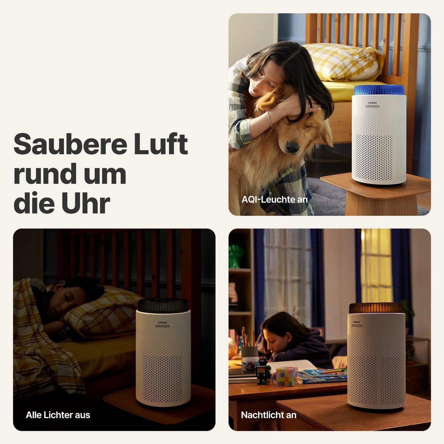 Airmega 50 Luftreiniger mit Beleuchtung, Airmega 50
