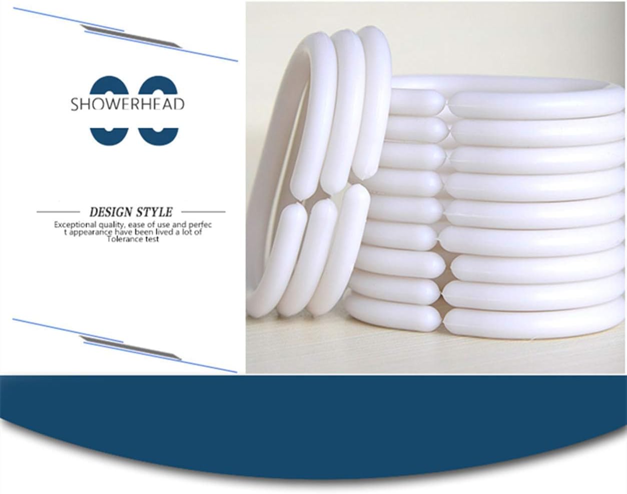 Wasserdichter Duschvorhang, H200 x B240 cm (1er Pack) Beige
