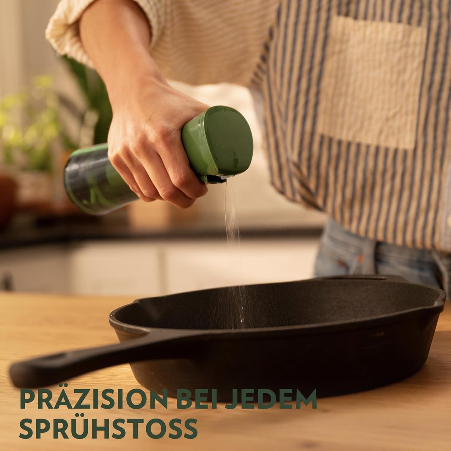 Ölsprüher mit Portionskontrolle, Grün