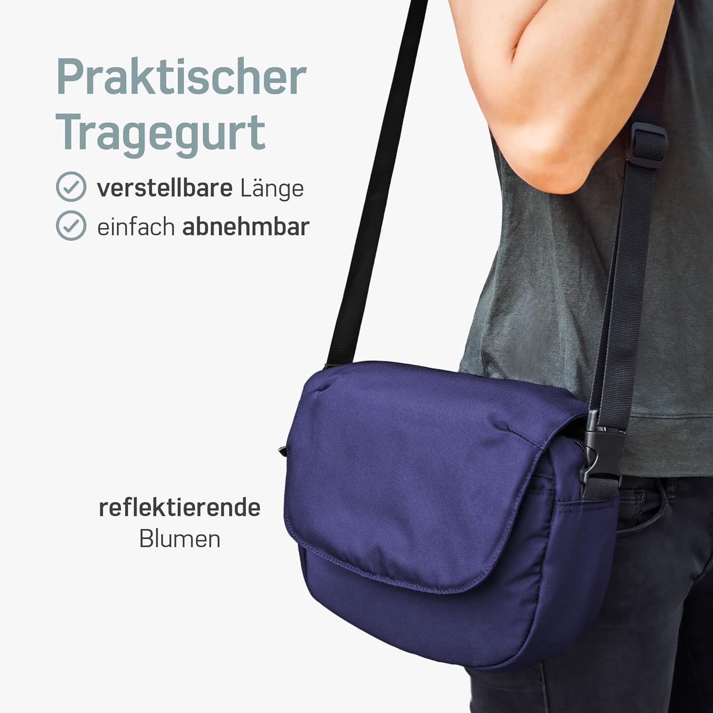 Lenkertasche KLICKfix, Ohne Adapter, Blau