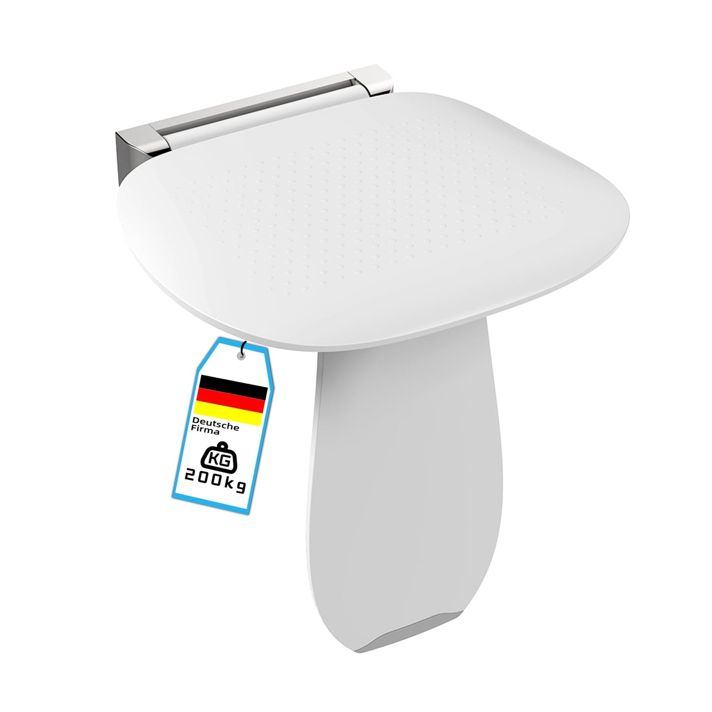 Klappbarer Duschsitz, Weiss Large