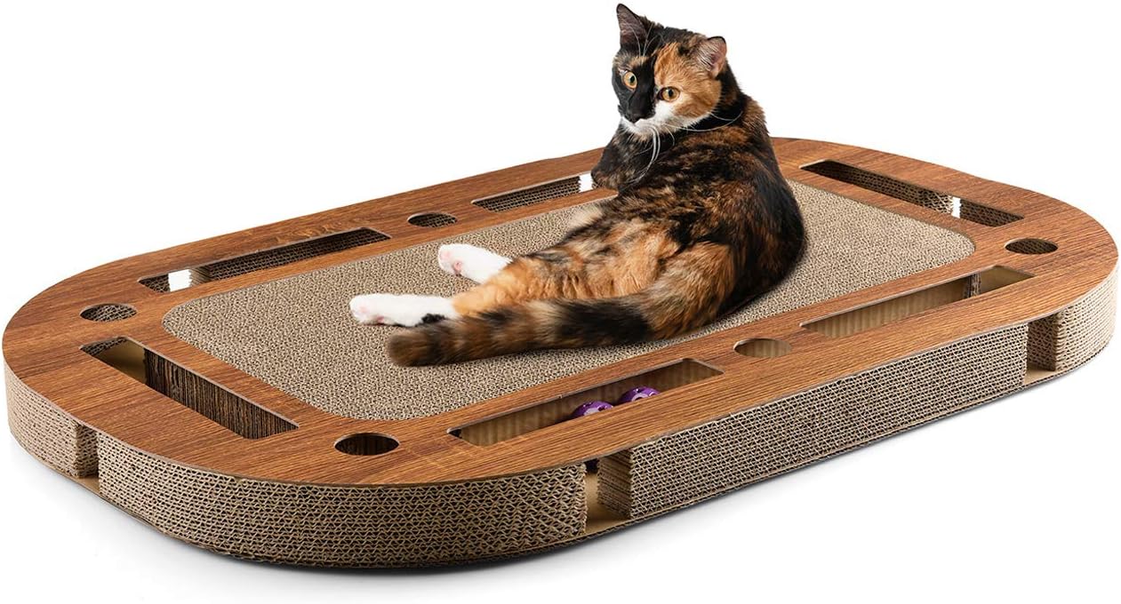 XXL interaktives Katzenspielplatz mit Kratzpappe