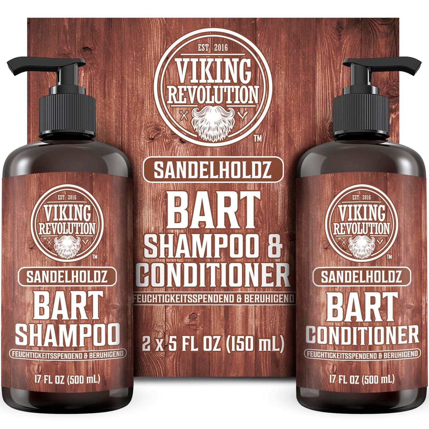 Bartshampoo & Conditioner Set, 500 ml (2er Pack)