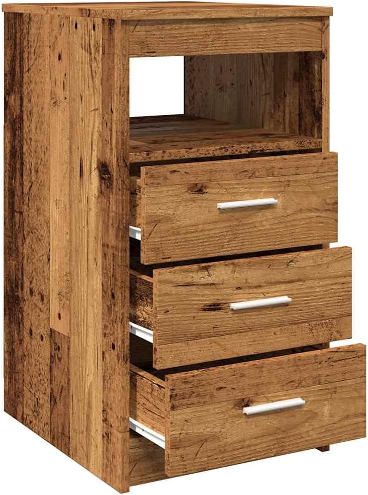 Schubladenschrank in Altholz-Optik, Altholz