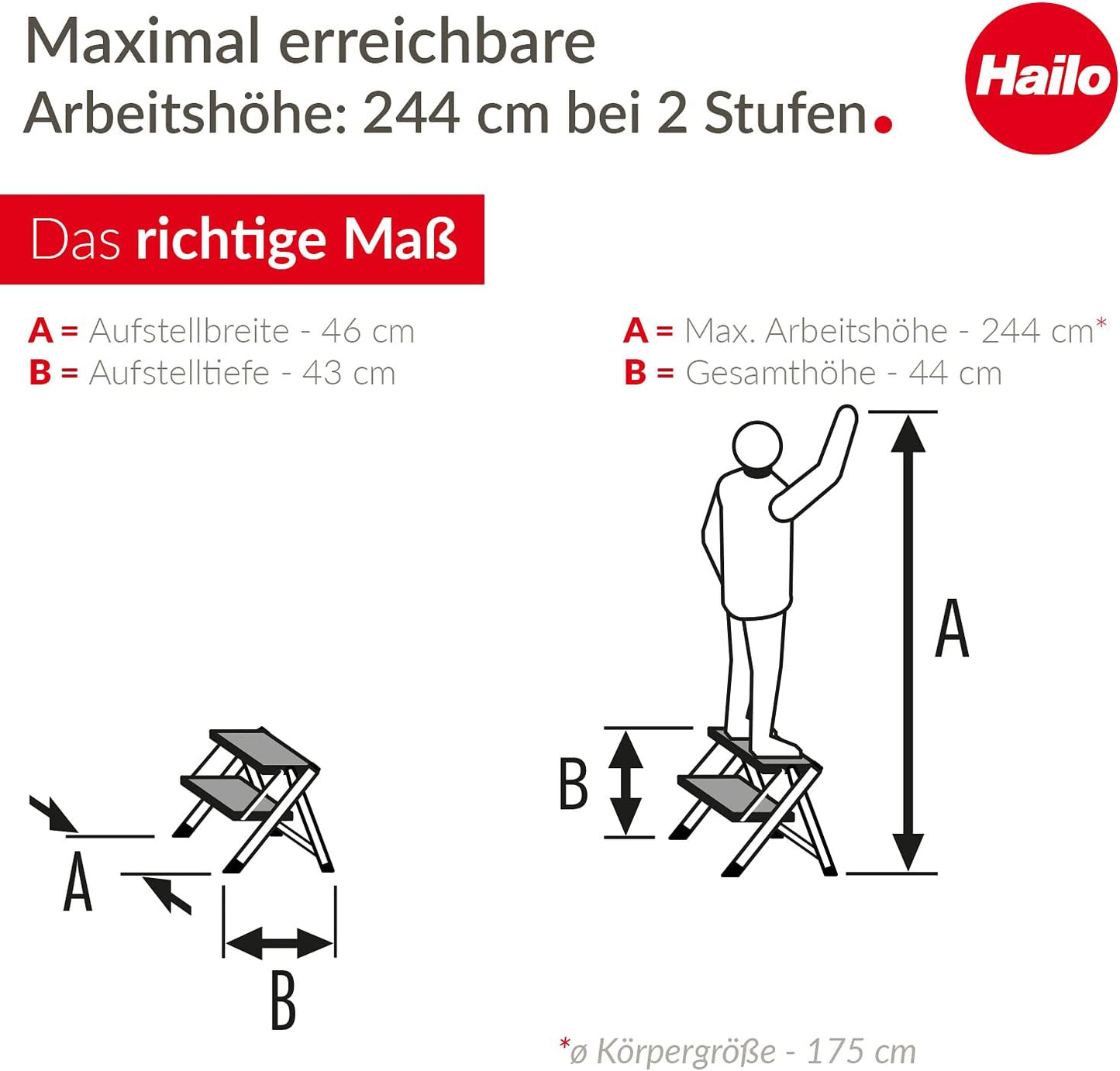 Alu-Klapptritt-Leiter MK80 ComfortLine