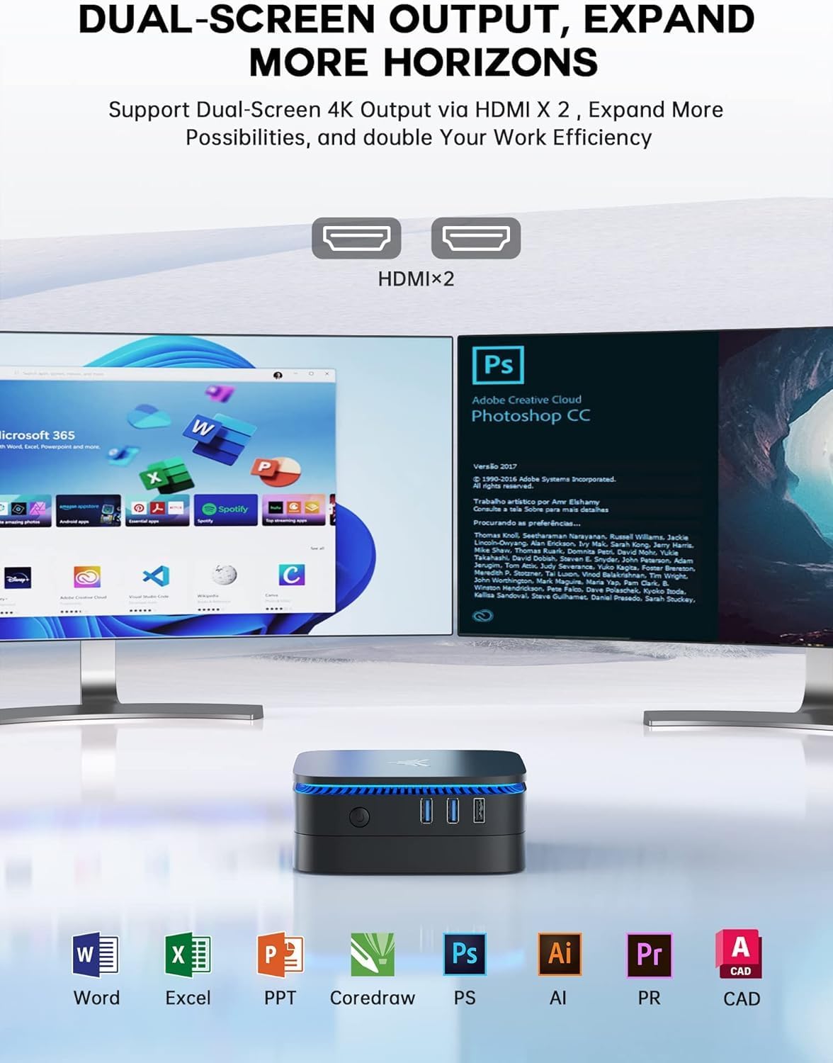 AK1PRO Mini PC N5105, 16GB RAM+512GB SSD