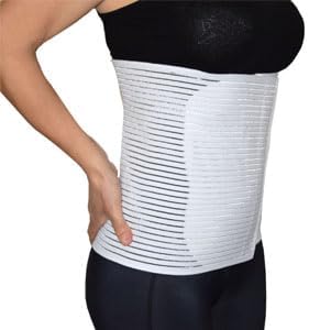 Postpartum Bauchgurt mit Rückenunterstützung, Weiß XS - 75/85 cm Bauchumfang