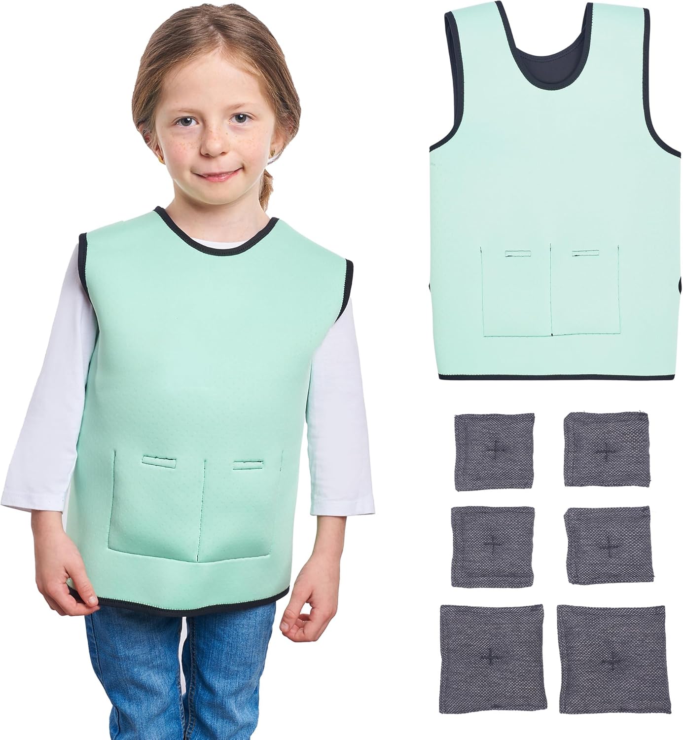 Gewichtsweste für Kinder, M Green