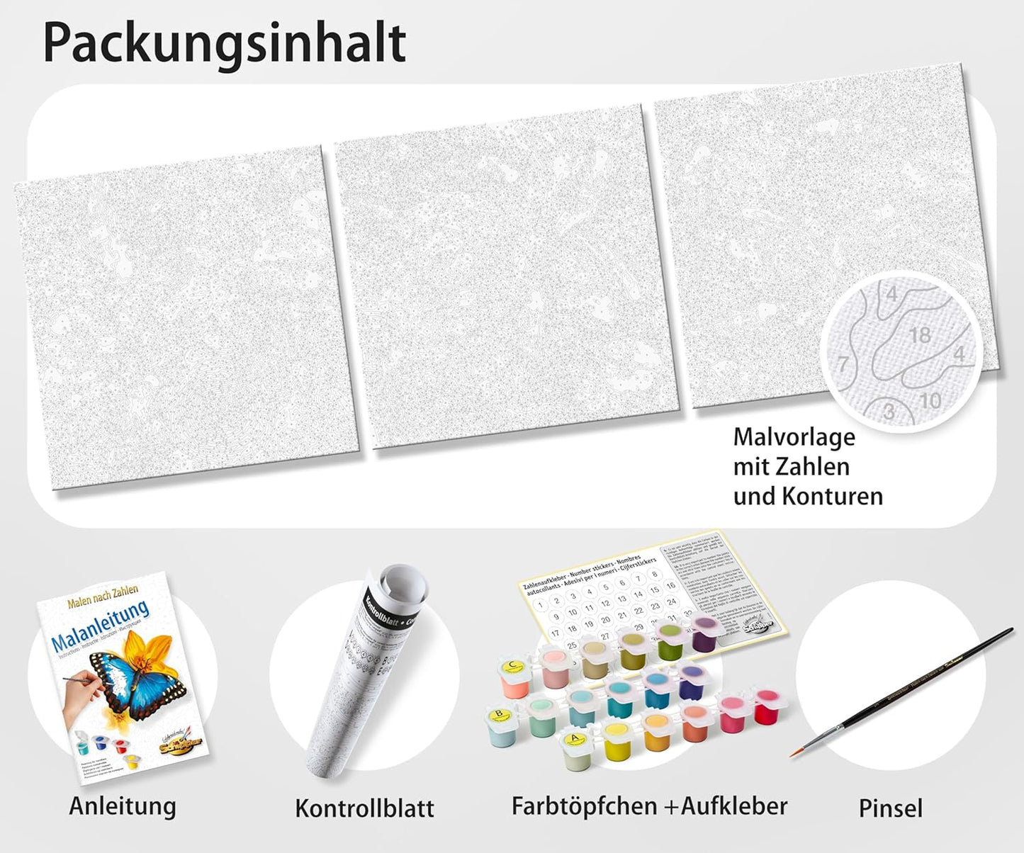 Malen nach Zahlen Set Unser Planet