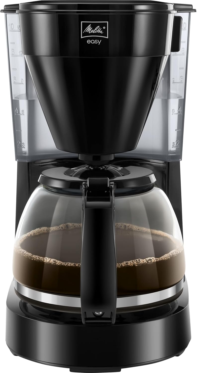 Filterkaffeemaschine Easy, Glaskanne|Schwarz