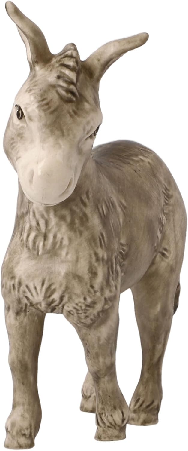 Krippenfigur Esel, 9,5cm Mehrfarbig