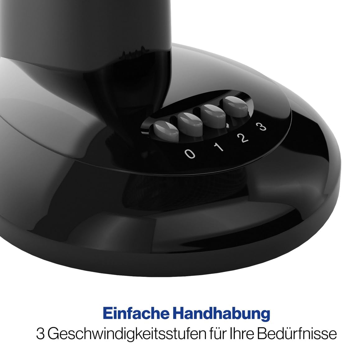 Tischventilator mit Schwenkfunktion, Schwarz