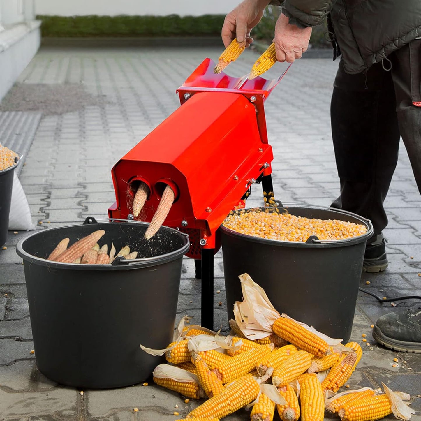 Maisrebler Maisentkörnungsmaschine, 750 Watt (240 kg/h Durchsatz)