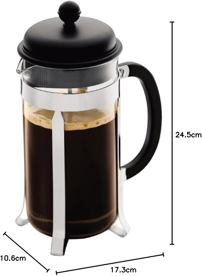 Caffettiera, 1.0 L Schwarz