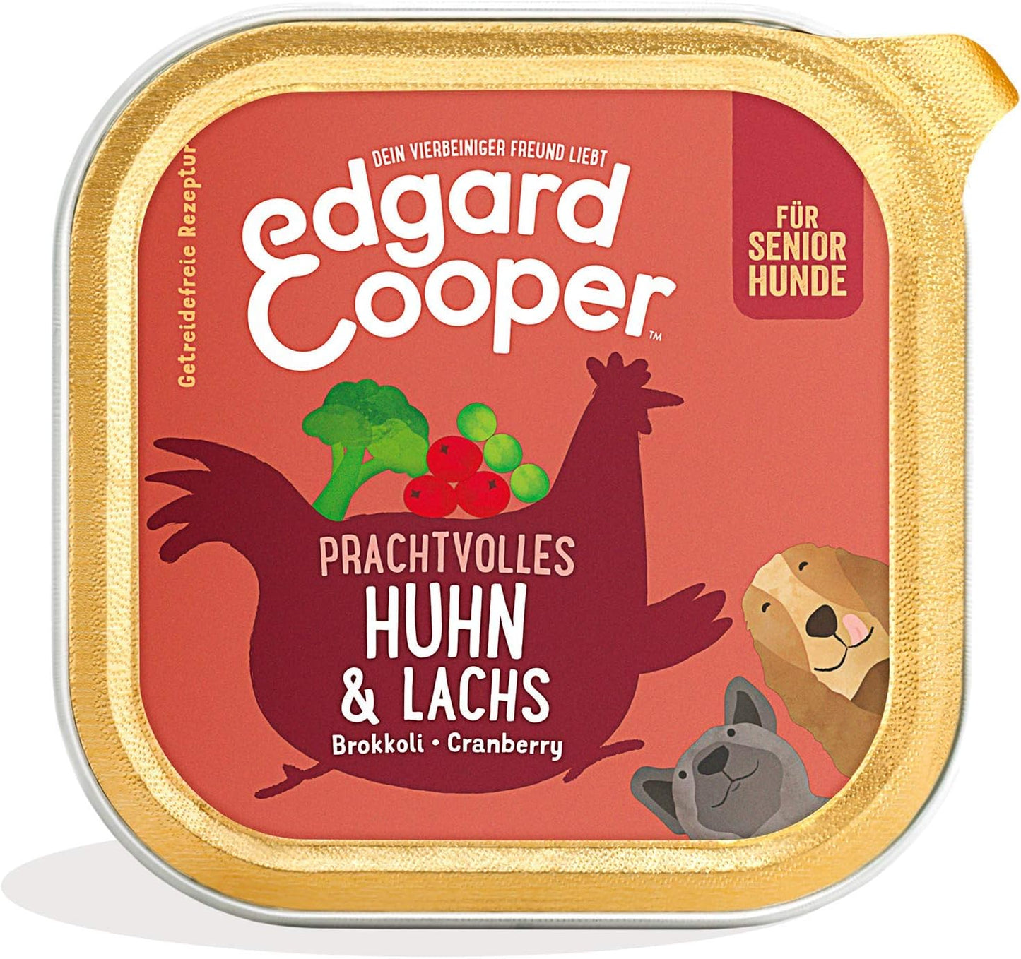 Hundefutter nass, Senior Huhn/Lachs, 150 g (11er Pack)