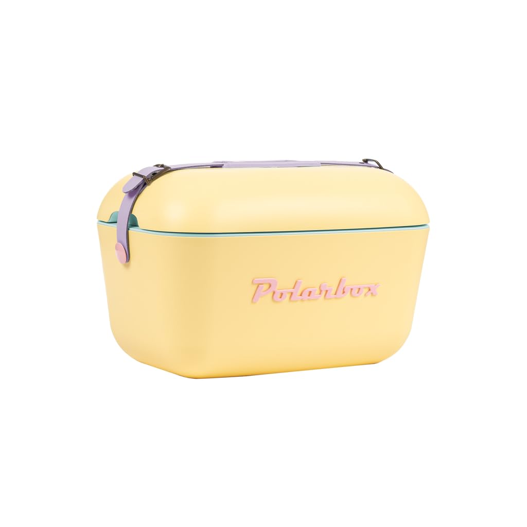 Kühlbox im Retro Design, 12 L Gelb