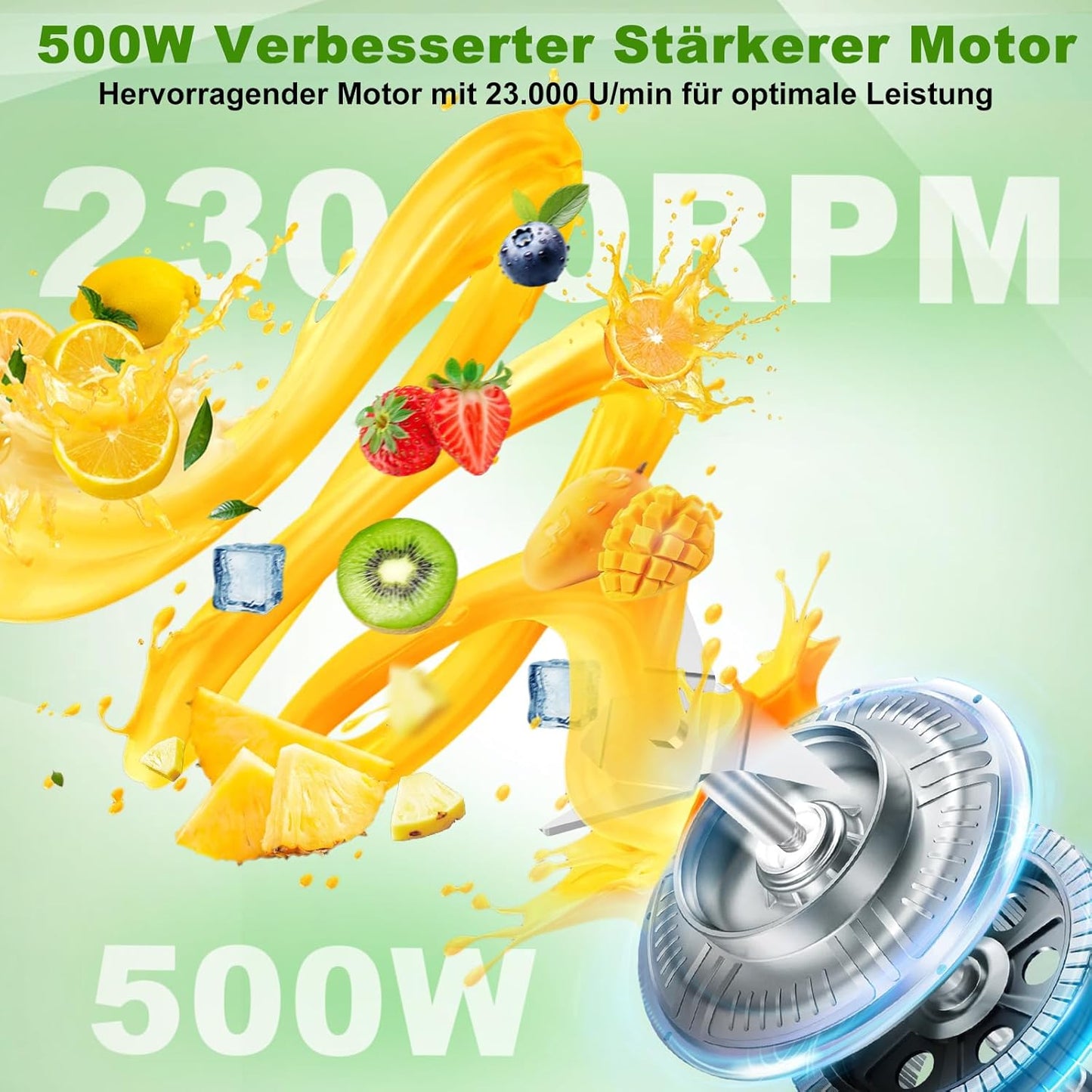Standmixer mit 2 Smoothie-Flaschen