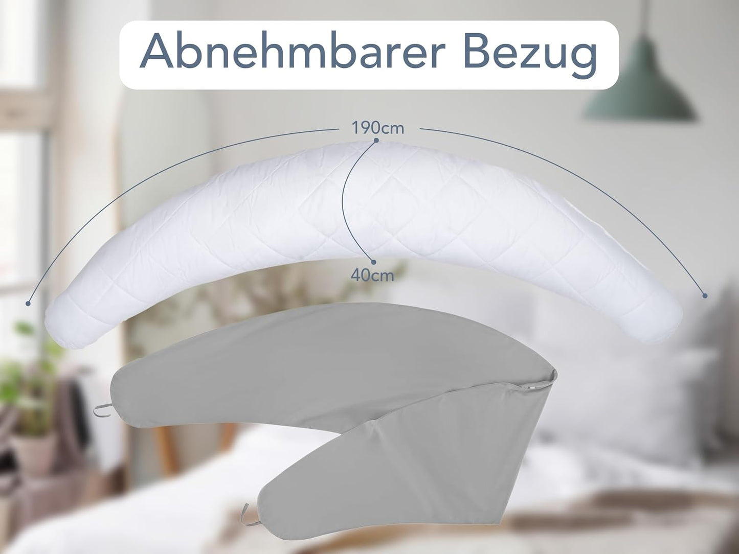 XXL Schwangerschafts- und Stillkissen 190 cm, XXL Stillkissen