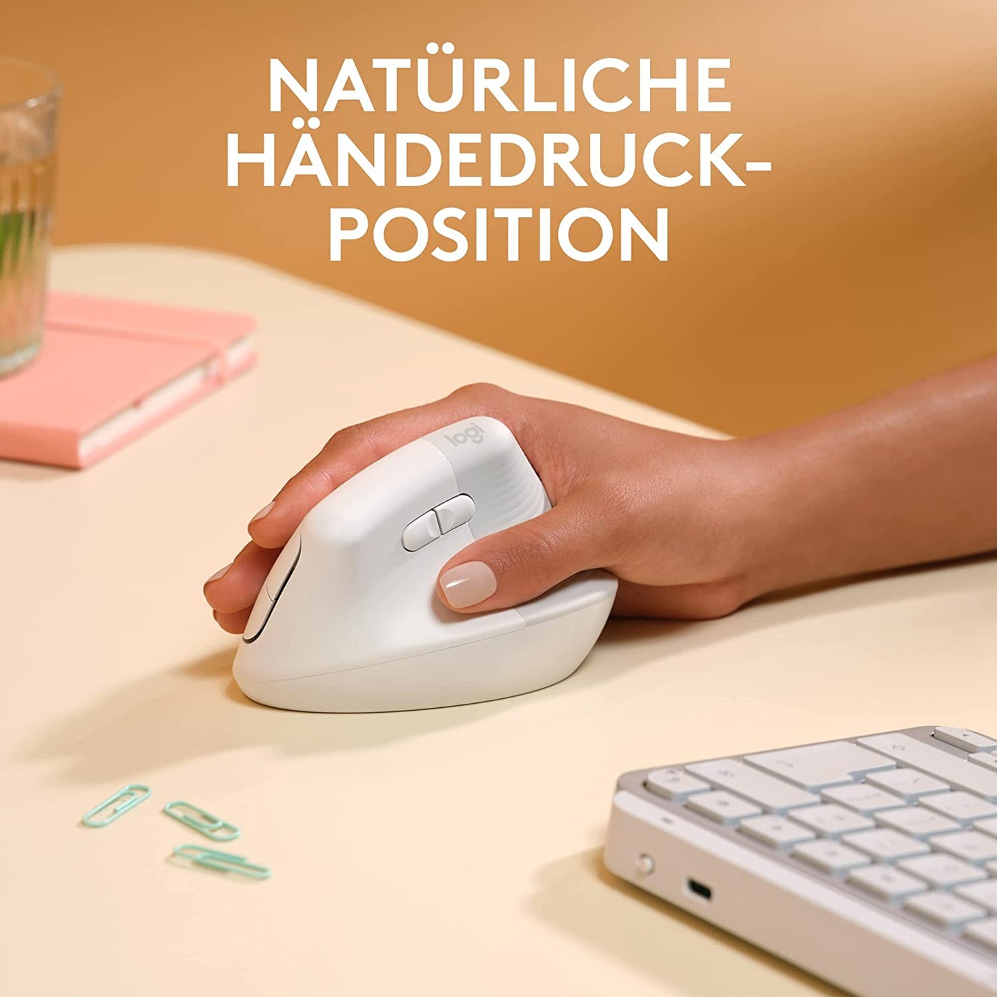 Lift für Mac, Maus, Rechtshänder Maus für Mac Weiss