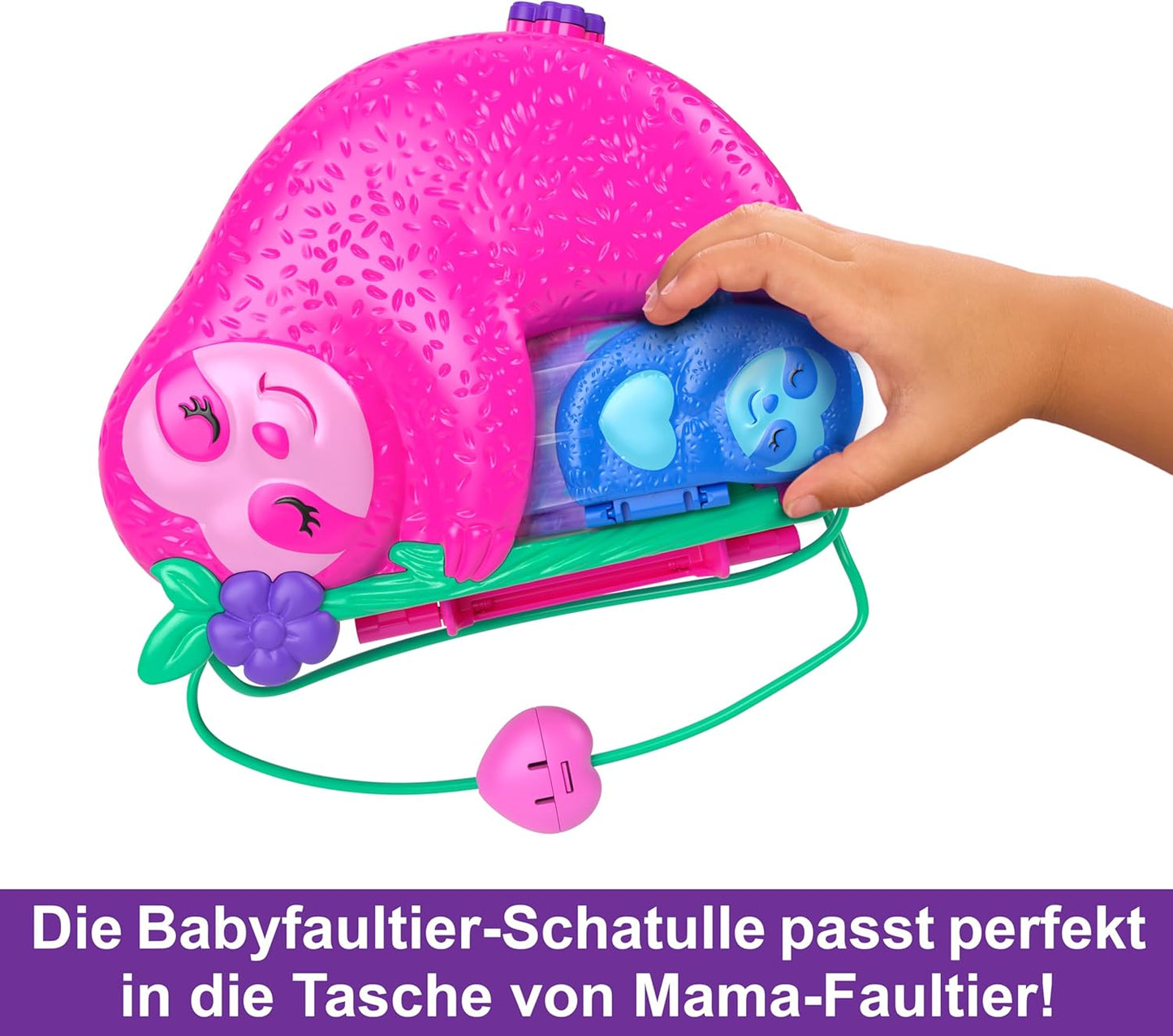 2-in-1 Taschenschatulle Faultierfamilie, Faultier