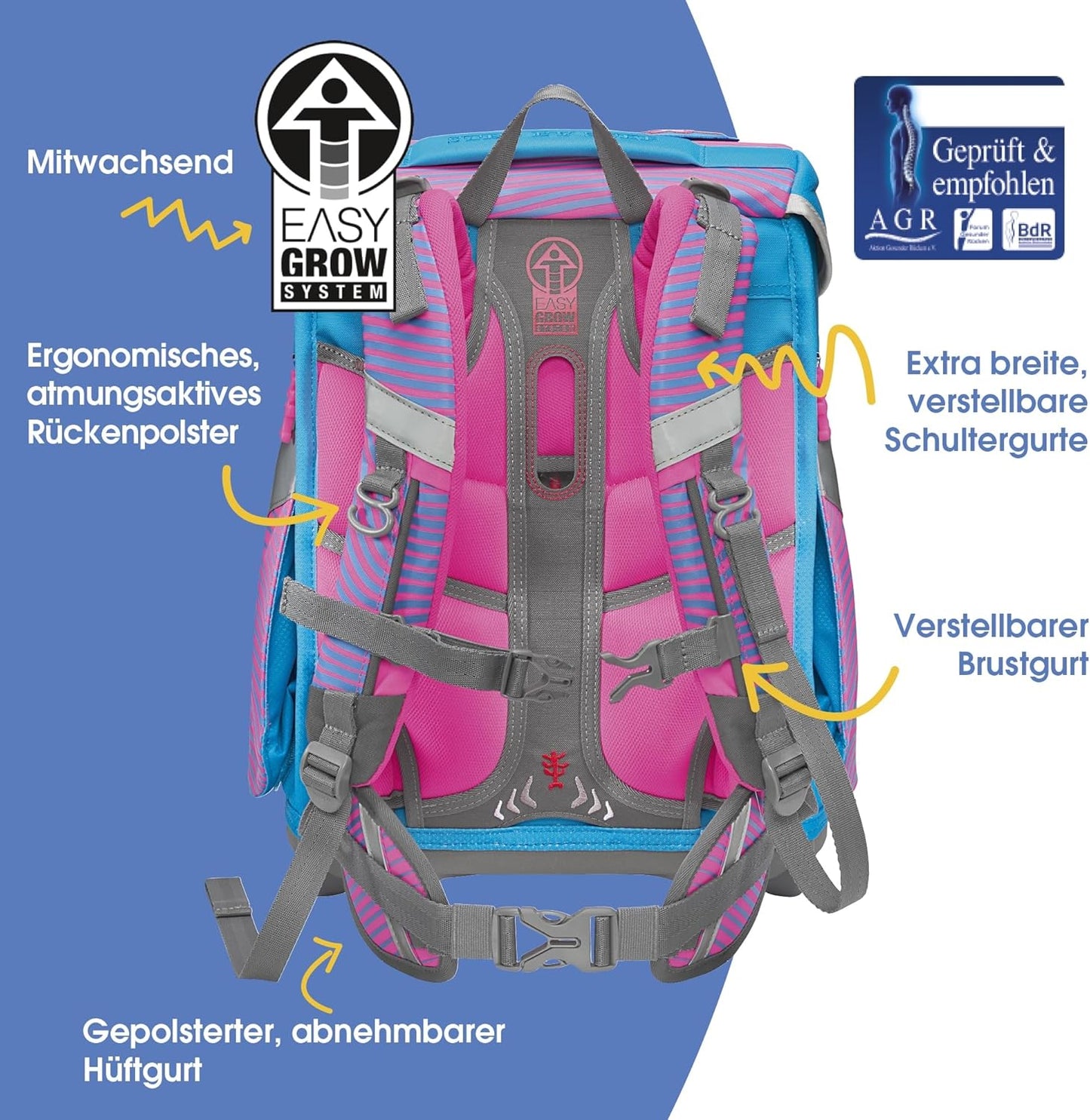 Schulranzen-Set SPACE NEON Kolibri, Kolibri Kaja