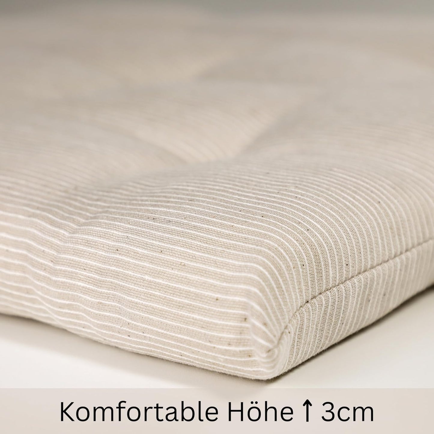 2er-Set Sitzkissen, Beige 40 x 40 cm (2er Pack)